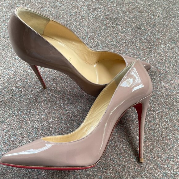 New Paris Christian Louboutin Taupe Shoes - Picture 1 of 13